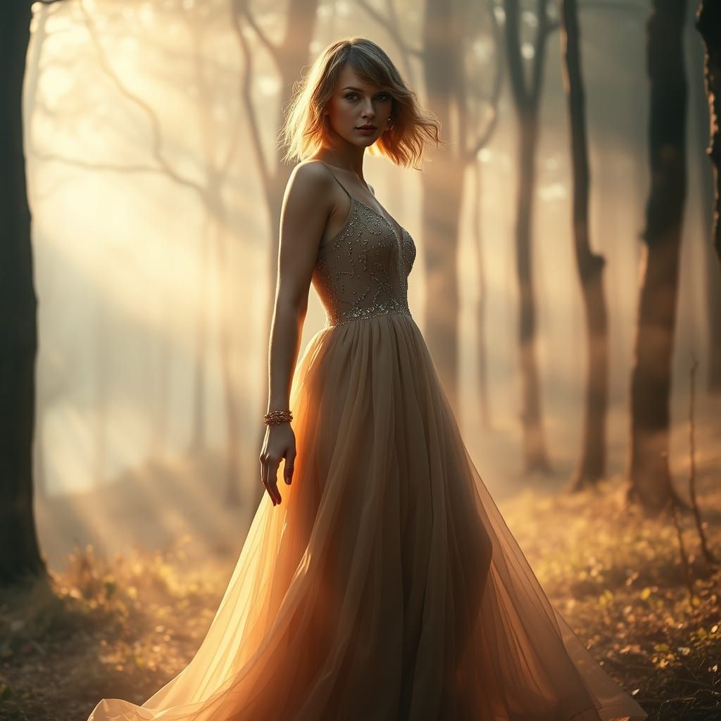 Taylor Swift in Ethereal Dreamland Realism