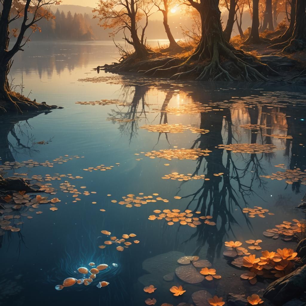 Enchanted Lake Matte Painting in Unreal Engine 5