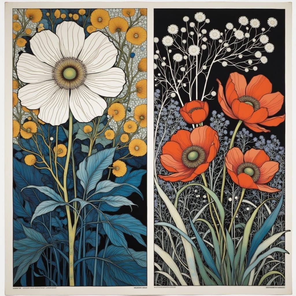 Floral Diptychs