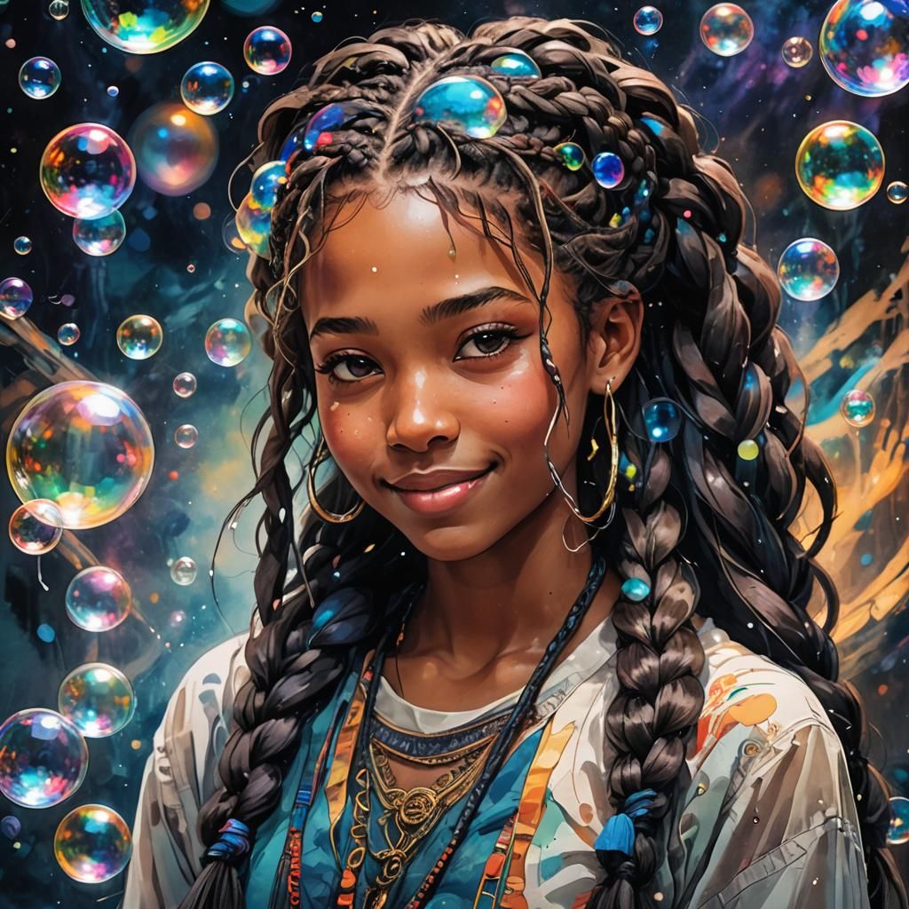 Magical Braids Reflected in Bubble Universe