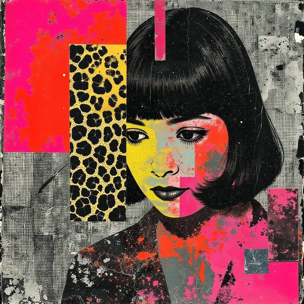 Vibrant Leopard with Neon Gingham