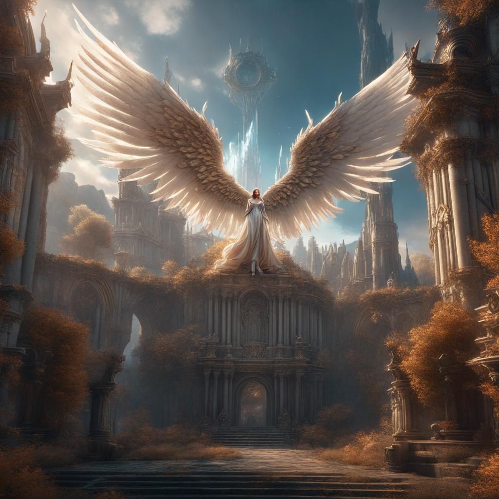 Fantastical Angelic Concept Art in Deep Color