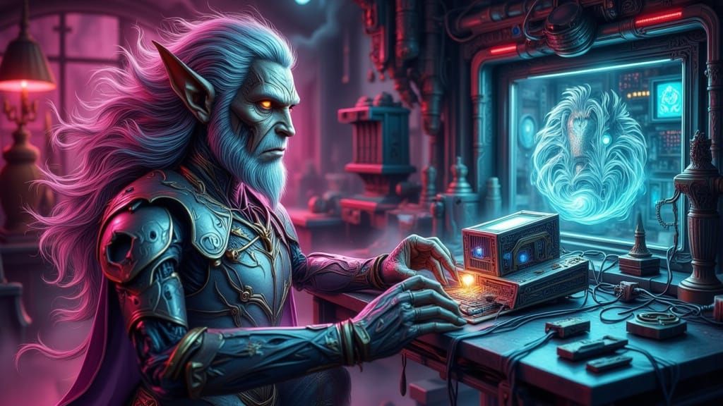 Elven Ruins Integrated with Nature