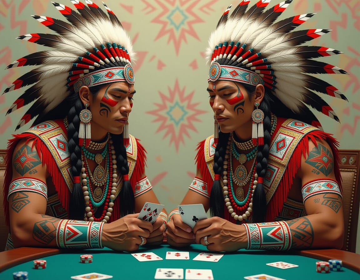Martians Play Cards in Hyperrealistic Art Style