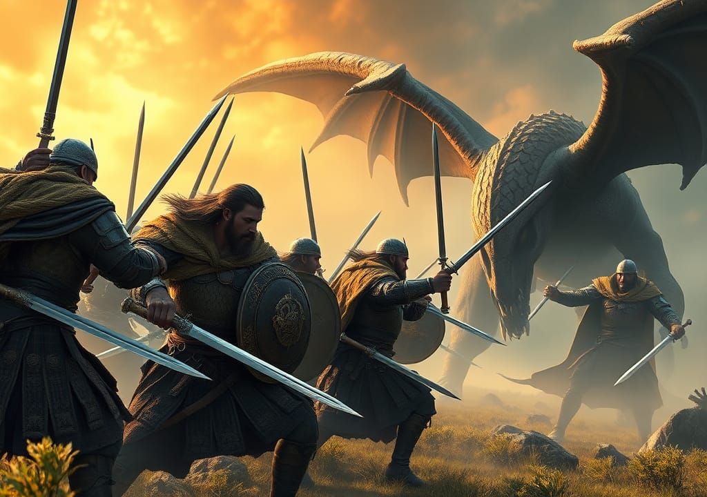 Epic Celtic Battle in Mystical Lands