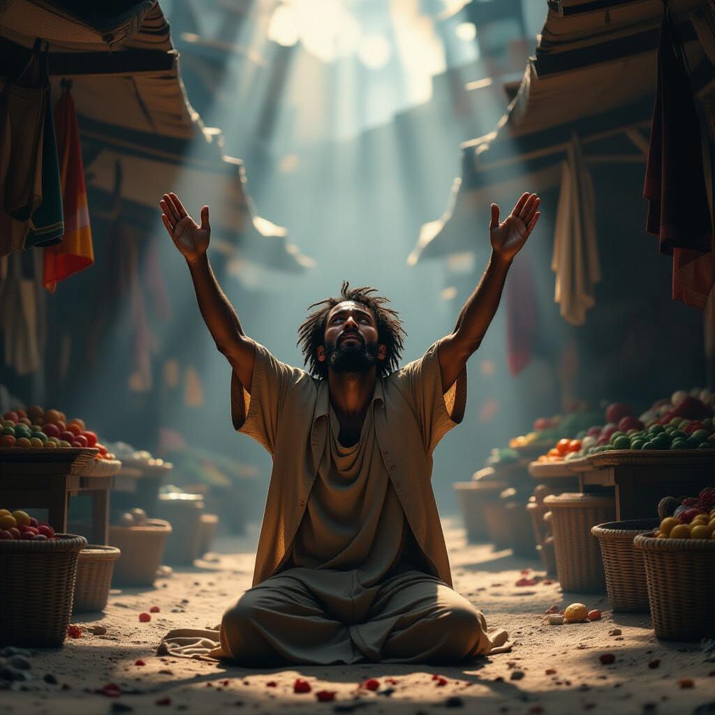 Temba's Spiritual Revelation in Market Clearing