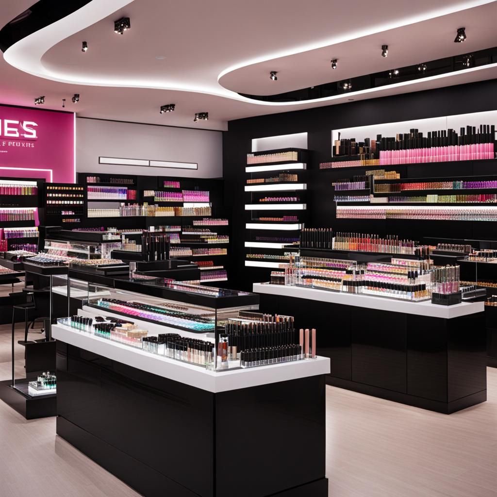 Futuristic Makeup Store: AI-Generated Concept