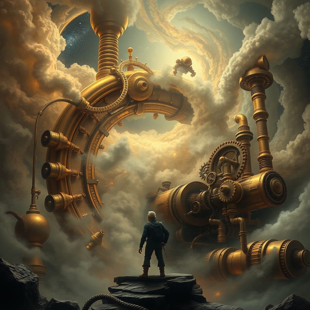 Steampunk Inventor Fuels Cosmic Engine