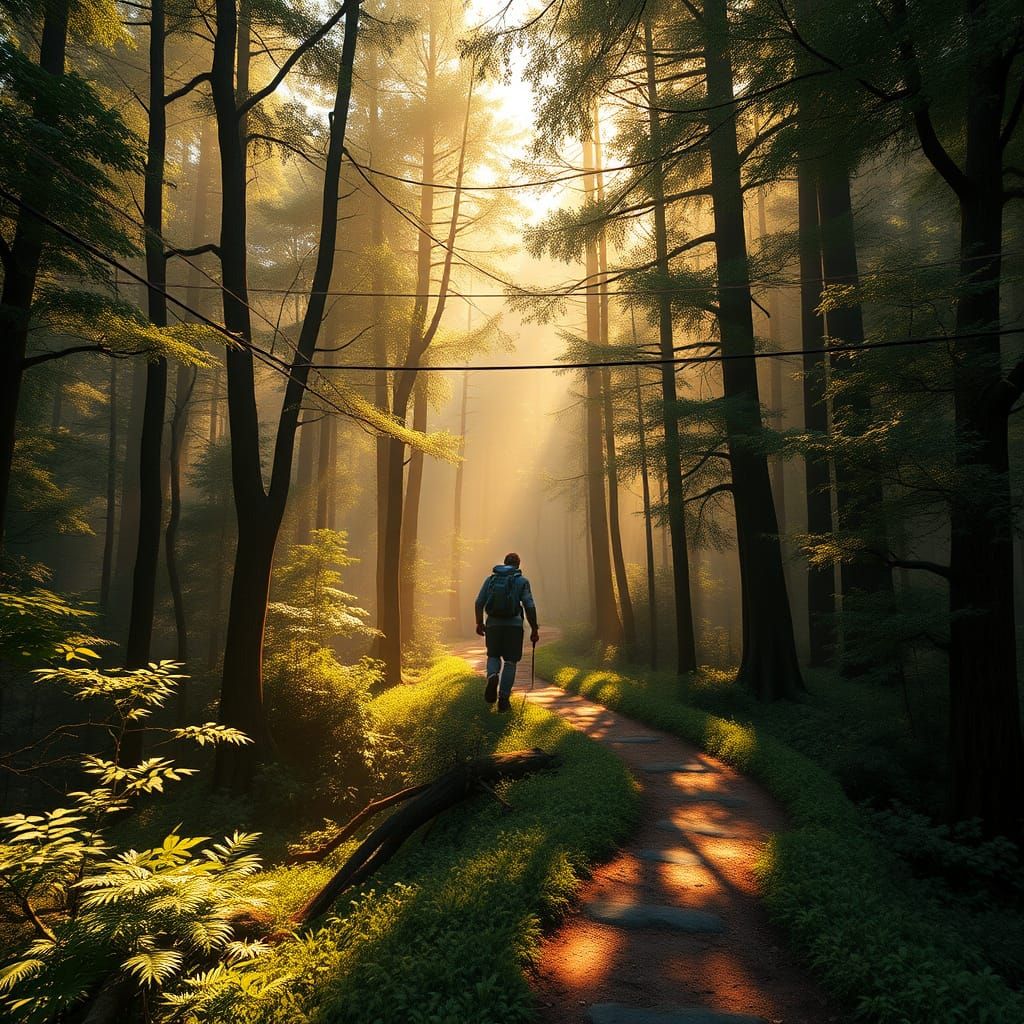 Vibrant Forest Landscape in Stunning 3D