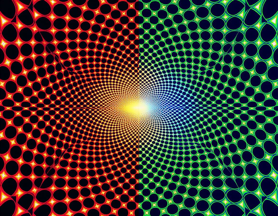 Surreal Sensory Landscape with Spectralized Luminosity