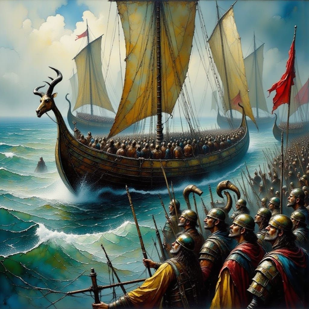 Stormy Seas: Roman Galleys in Cinematic Style