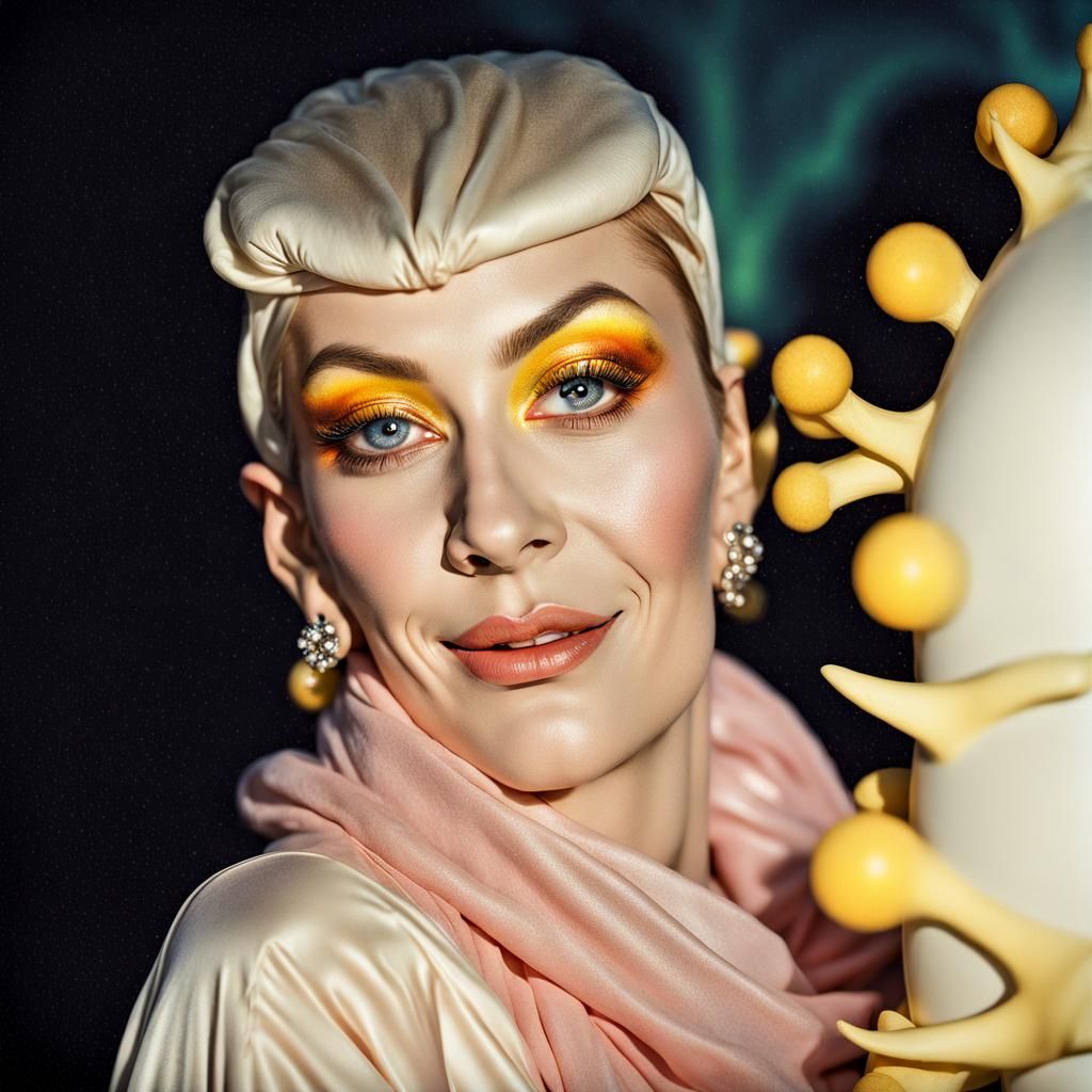 Extravagant Alien Characters in Bizarre Cosmic Dreamscape