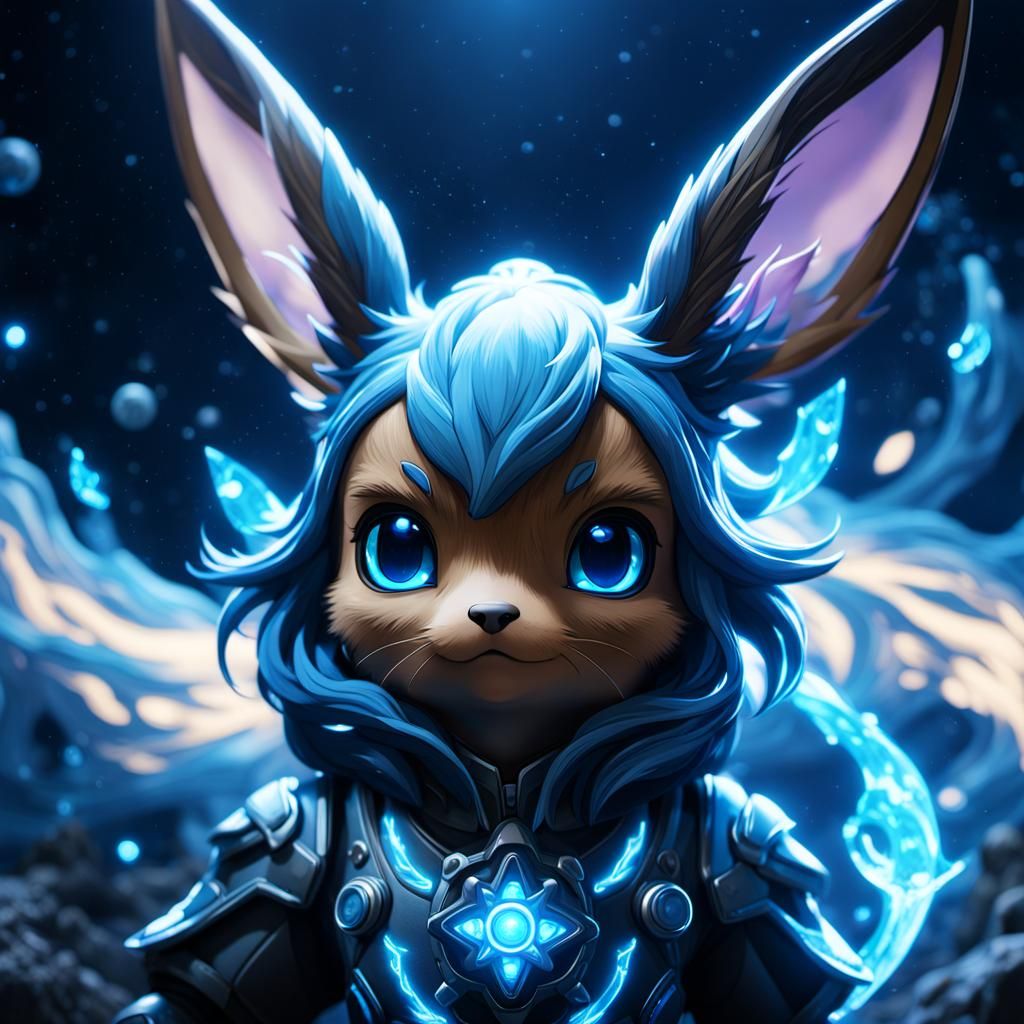 Bioluminescent Porcelain Figure in Star Ocean Style