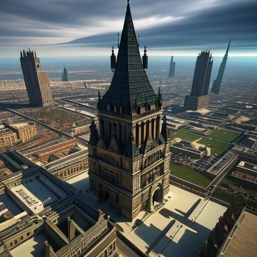 Surreal Renaissance Scene in Hyperrealistic 3D