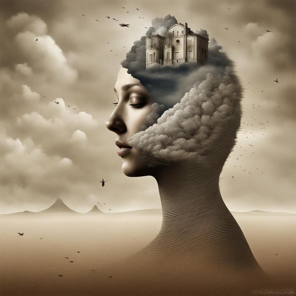 Surreal Optical Illusion: Dust in the Wind