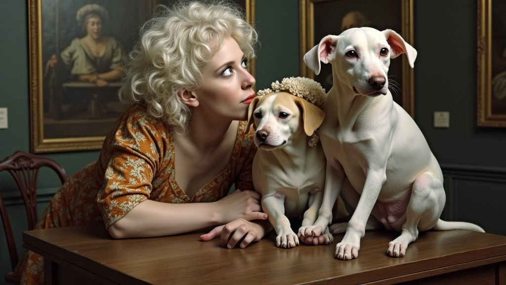 Hyperrealistic Party of Old Master Painting Characters