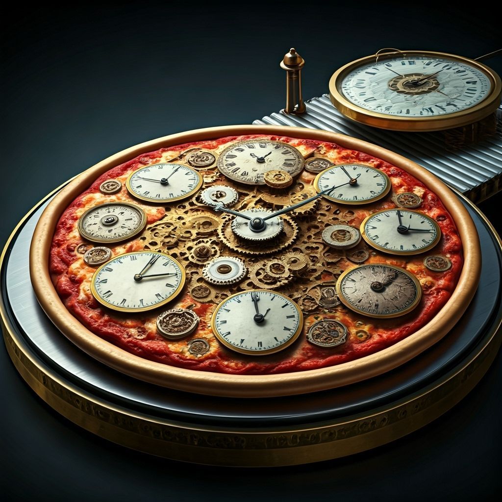 Steampunk Clockwork Pizza with Automaton Toppings