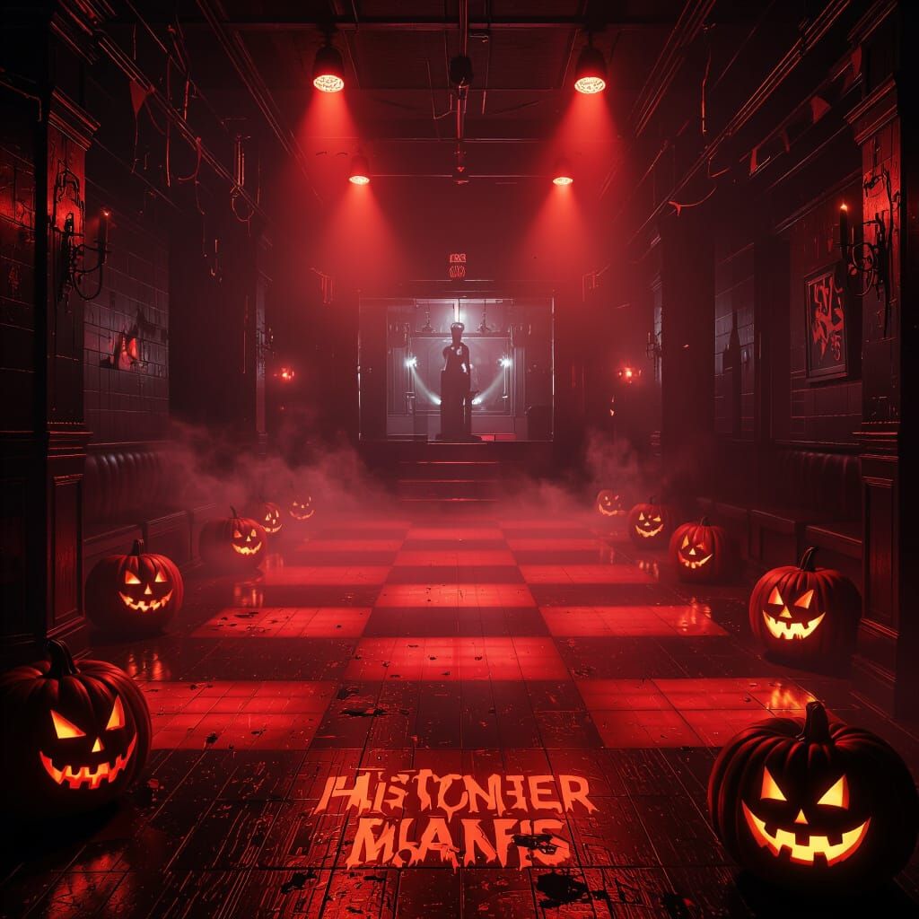 Haunted Nightclub Halloween Party Poster Art