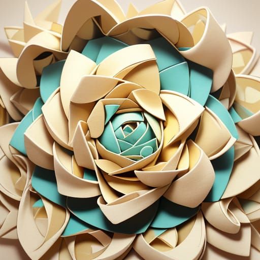 Origami Paper Trash Art: Macro Photography