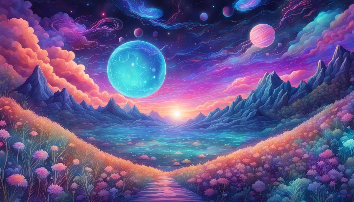Astral Cosmic Field of Calmness: Holographic Illustration