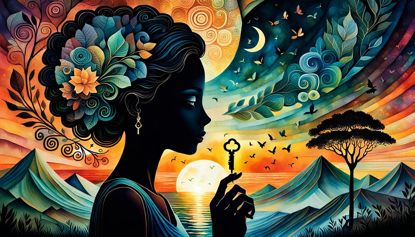 Inspirational Collage: Empowerment and Self-Discovery in Mix...