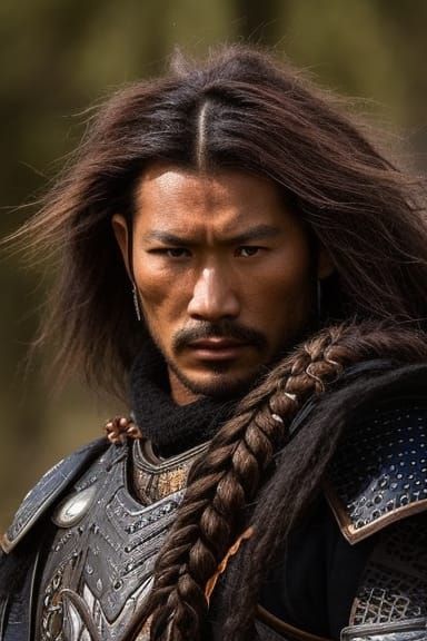 Mongolian Warrior Emerges from Fog