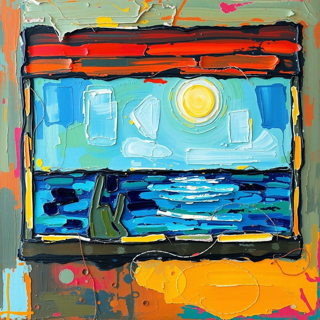 Expressionist Oil Painting: Silencing Loneliness