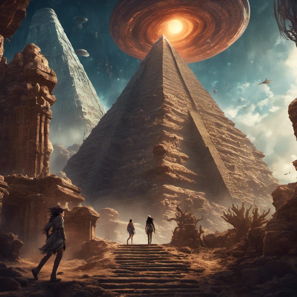 Alien Temple Ascent: A Matte Painting in Unreal Engine