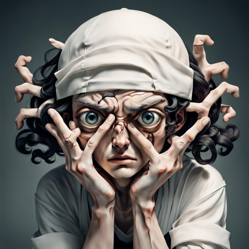 Surreal Dreamscape with Distorted Anatomy