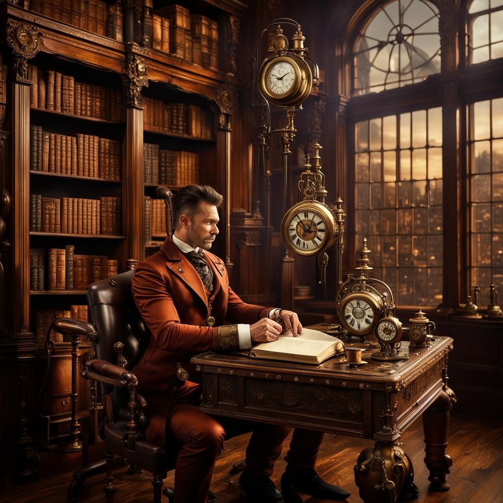 Professor Everett Anssen at Tea