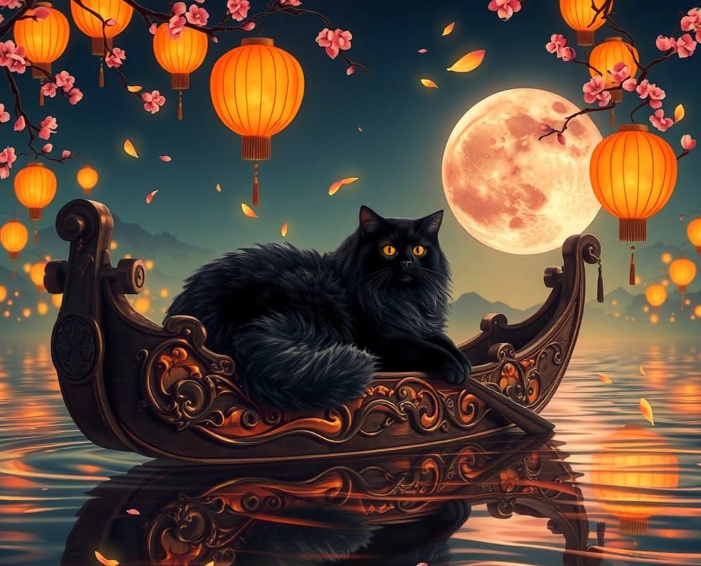 What? I needed a boat for the lantern festival!