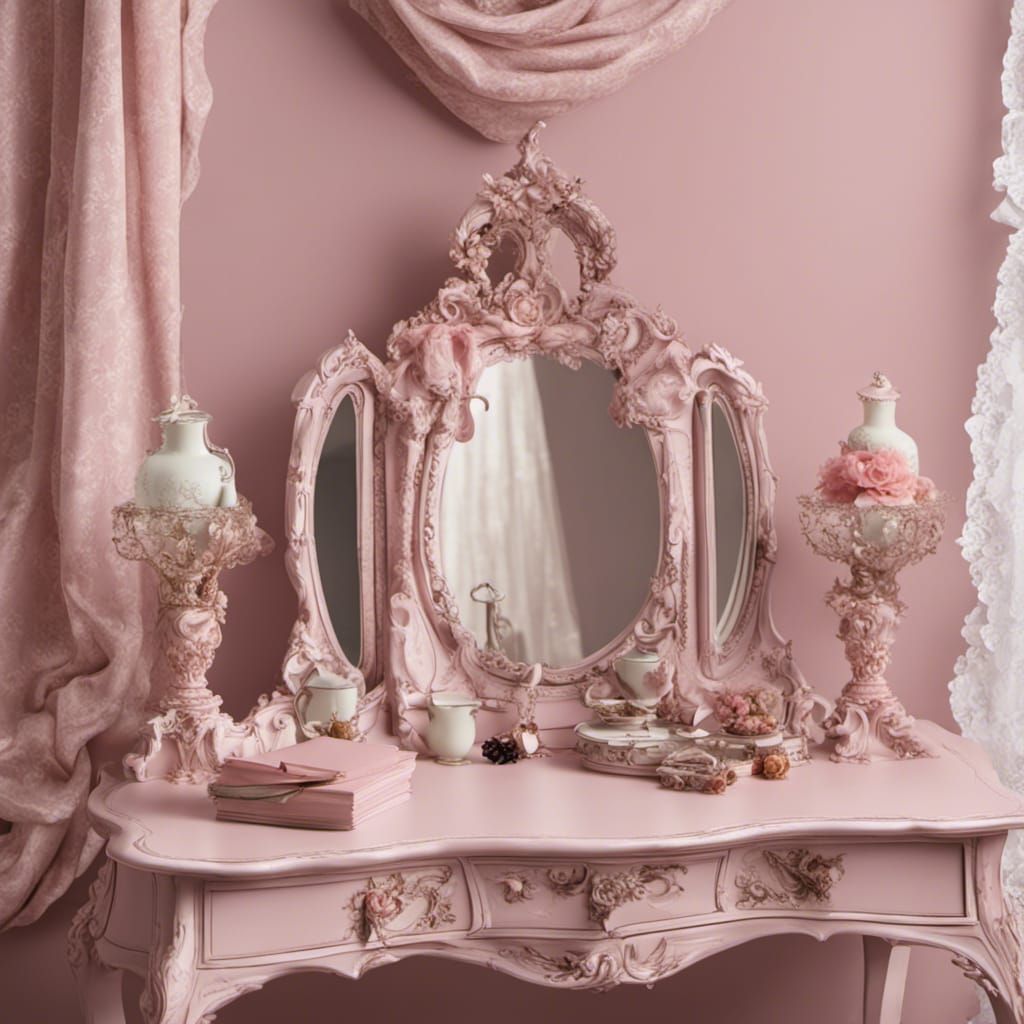Rococo Dressing Table for Medieval Princess
