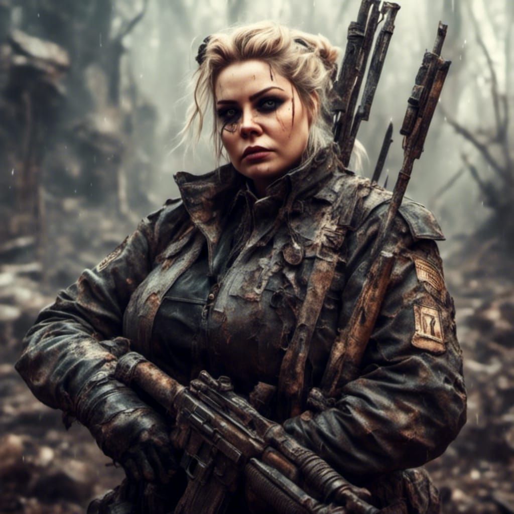 Curvy Fairy Prison Guard in Hyperrealism