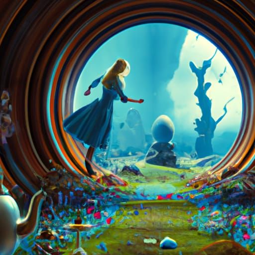 Alice Enters Wonderland: A Digital Matte Painting