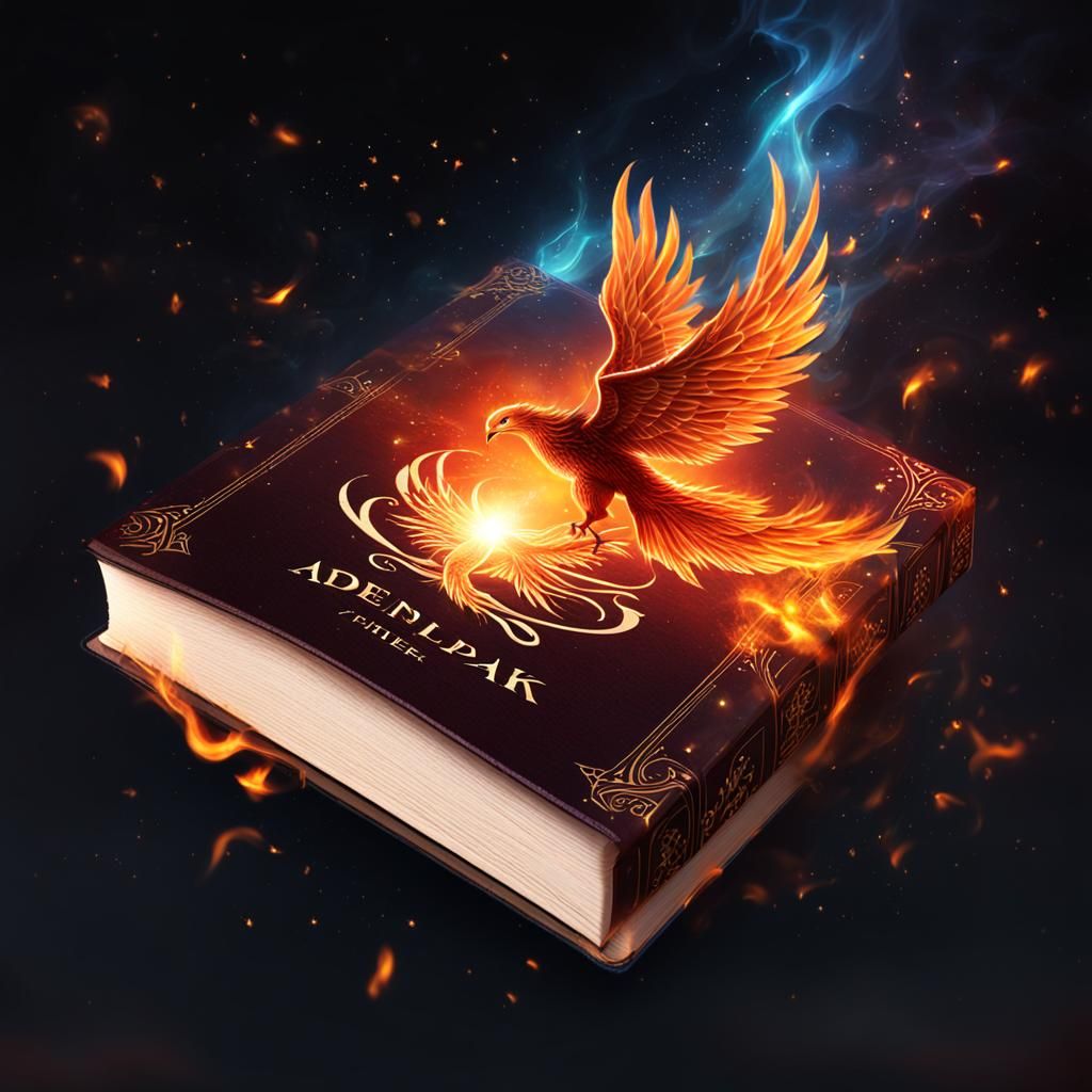 Floating Magical Book Emanating Light