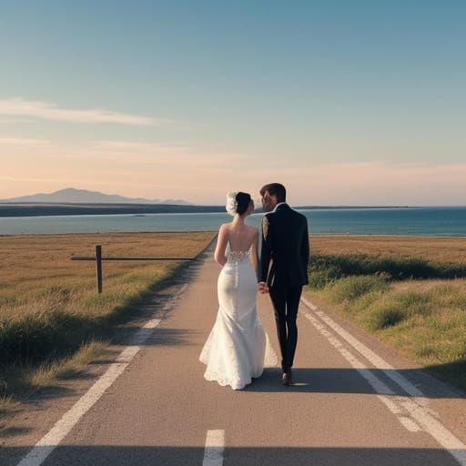 We've only just begun to live
White lace and promises
A kiss...