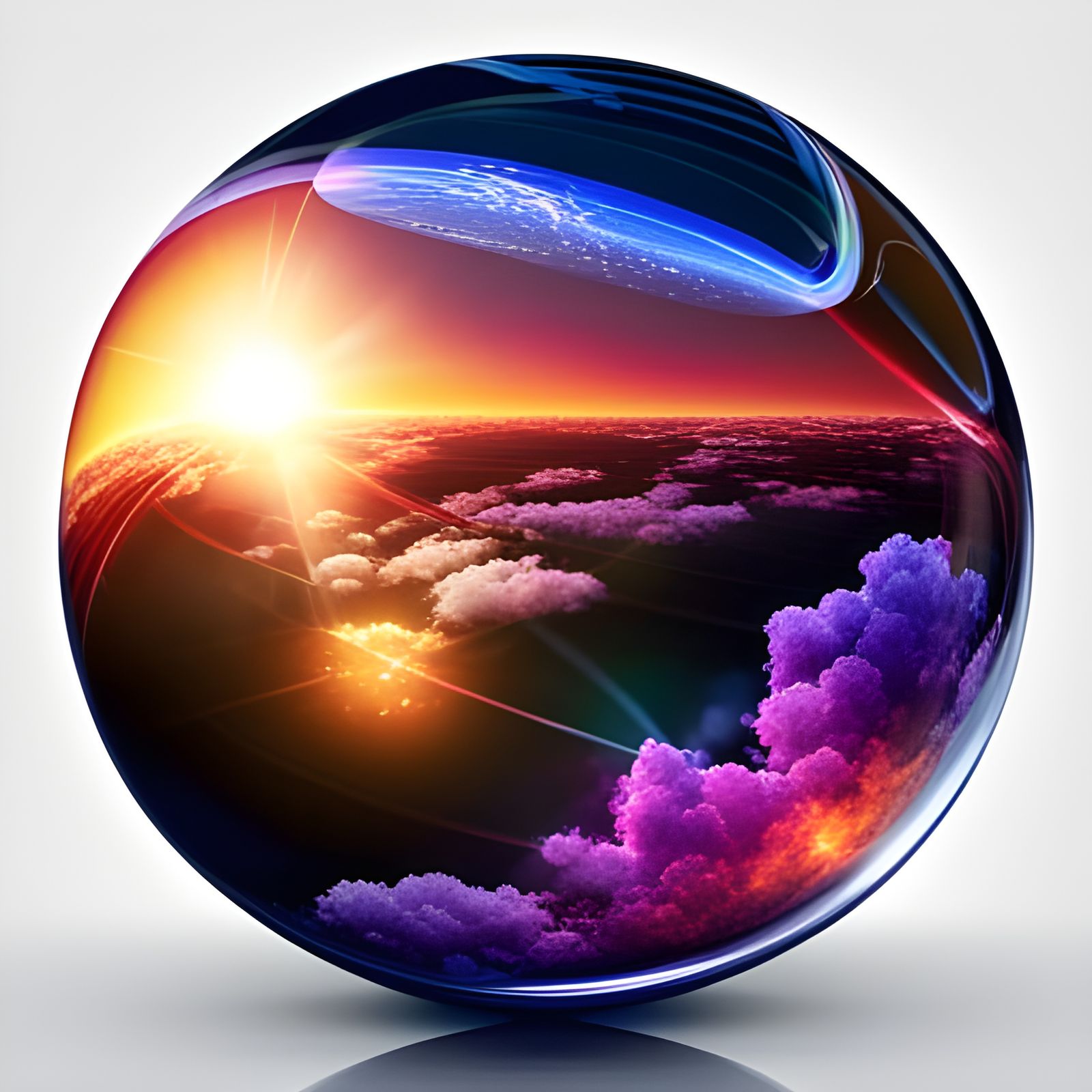 Paradise in a Soap Bubble: Surreal Digital Art