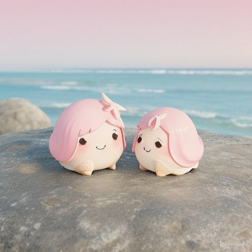 Whimsical Cutepunk Shell in Pastel Paradise