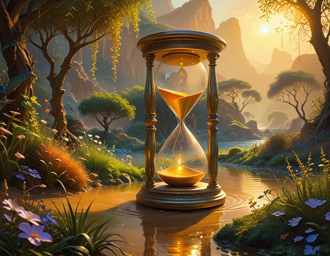 A golden Hourglass