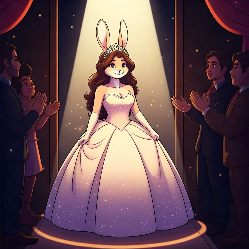 Young Rabbit Celebrates Quinceanera in Elegant Style