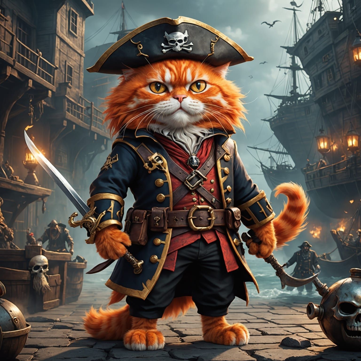 I'm Captain Cat Sparrow