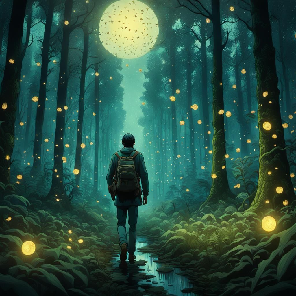 Spirit Walking in Firefly Forest: Cinematic Film