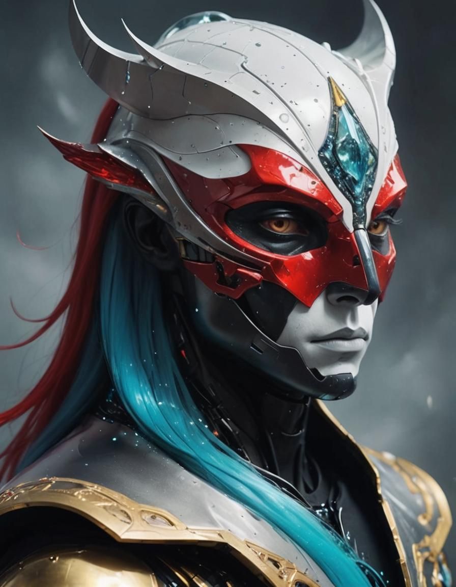 Neofuturistic Male Fashion in Geometric Fauvism Style