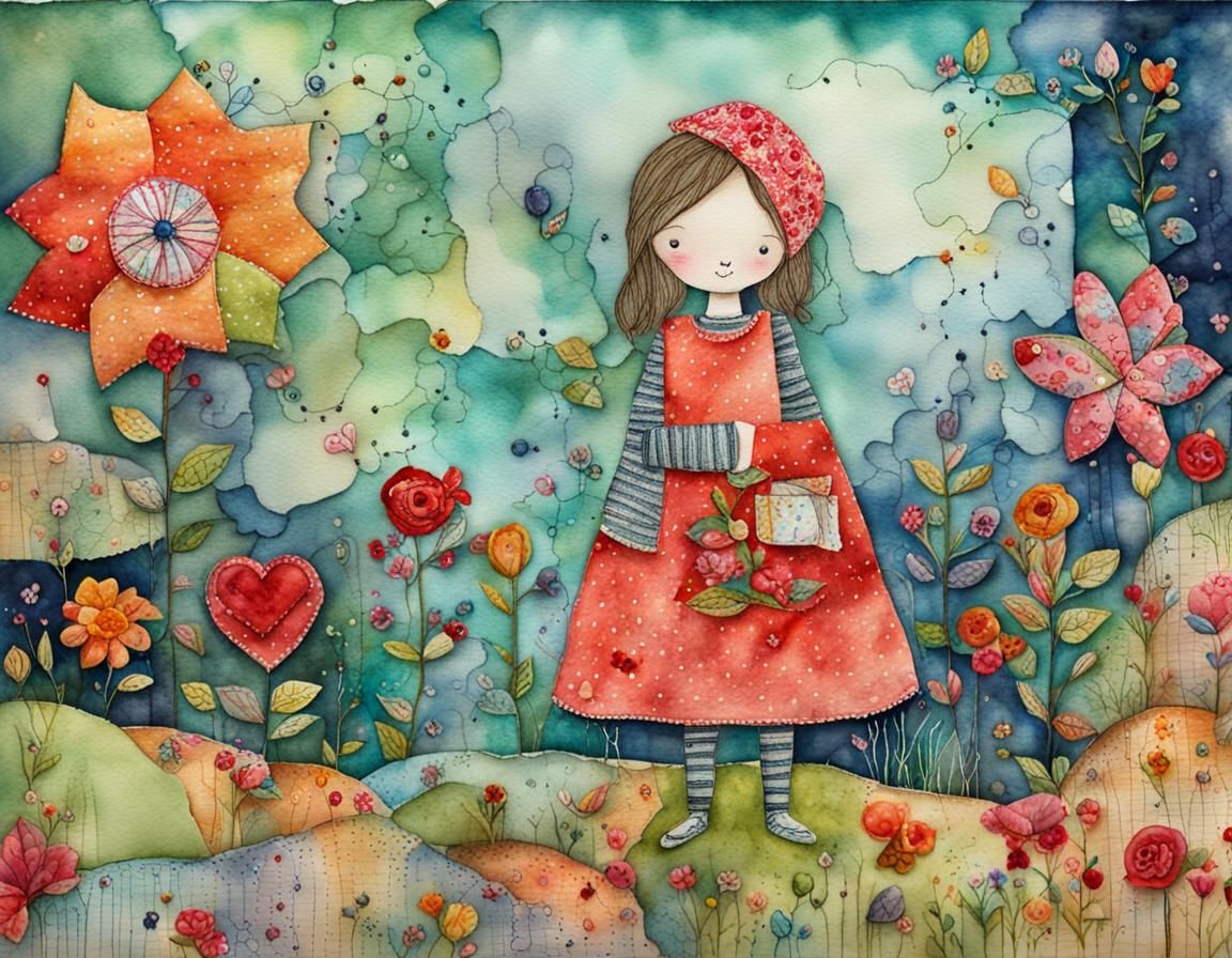 Crafting Underworld in Storybook Watercolor Illustration