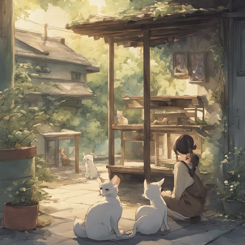 In the quiet of the garden