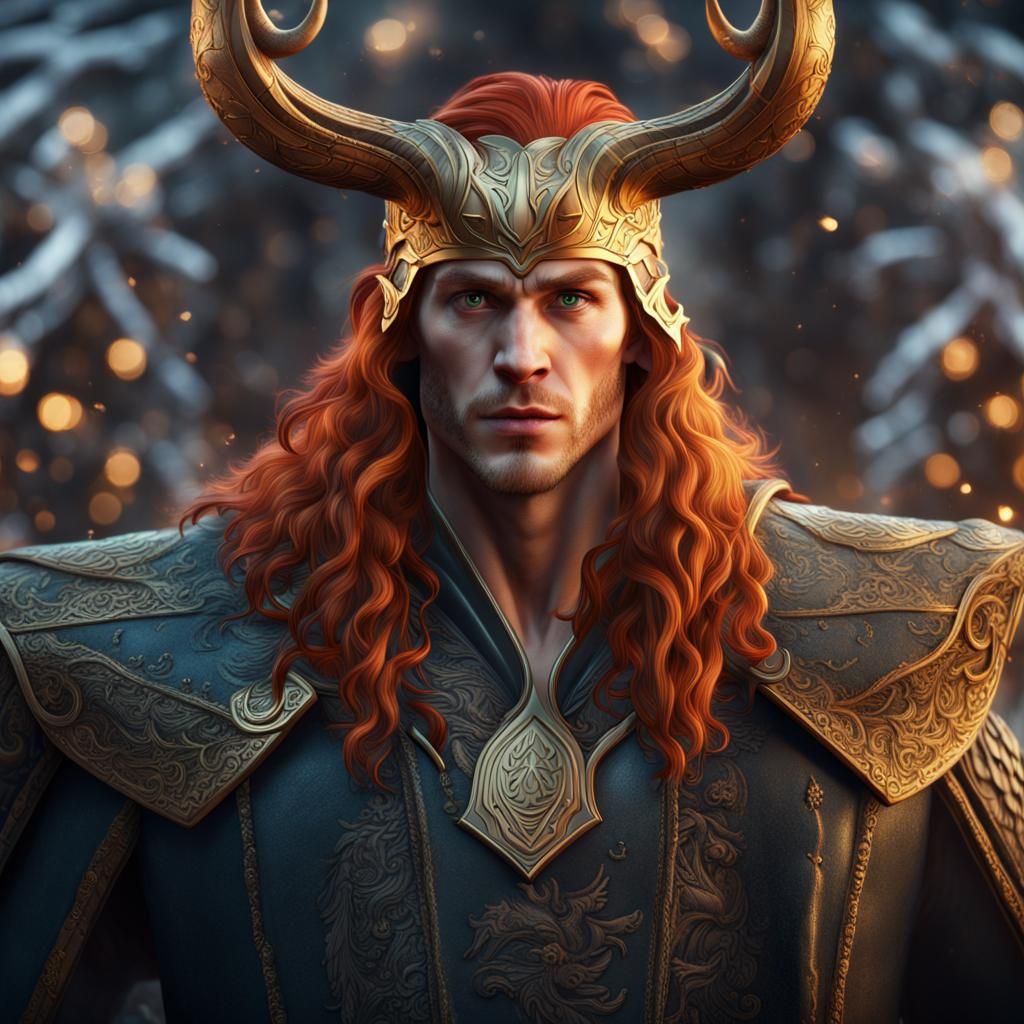 Loki Celebrates Yuletide in Detailed Matte Painting