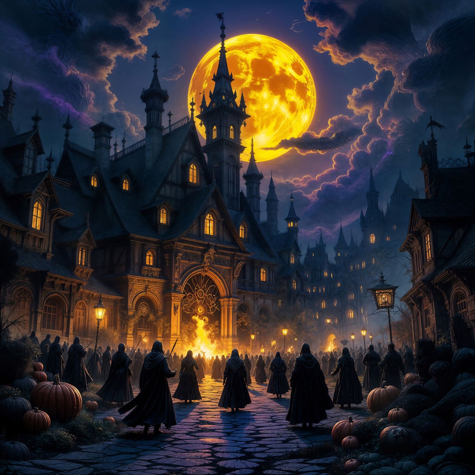 Dark Fantasy Harvest Festival Concept Art