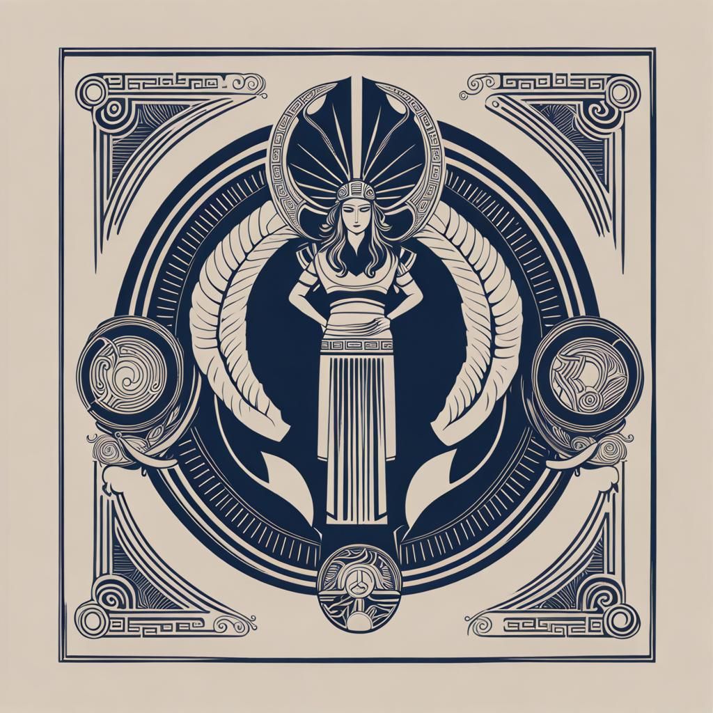 Minimalist Shirt Design Inspired by Greek Mythology