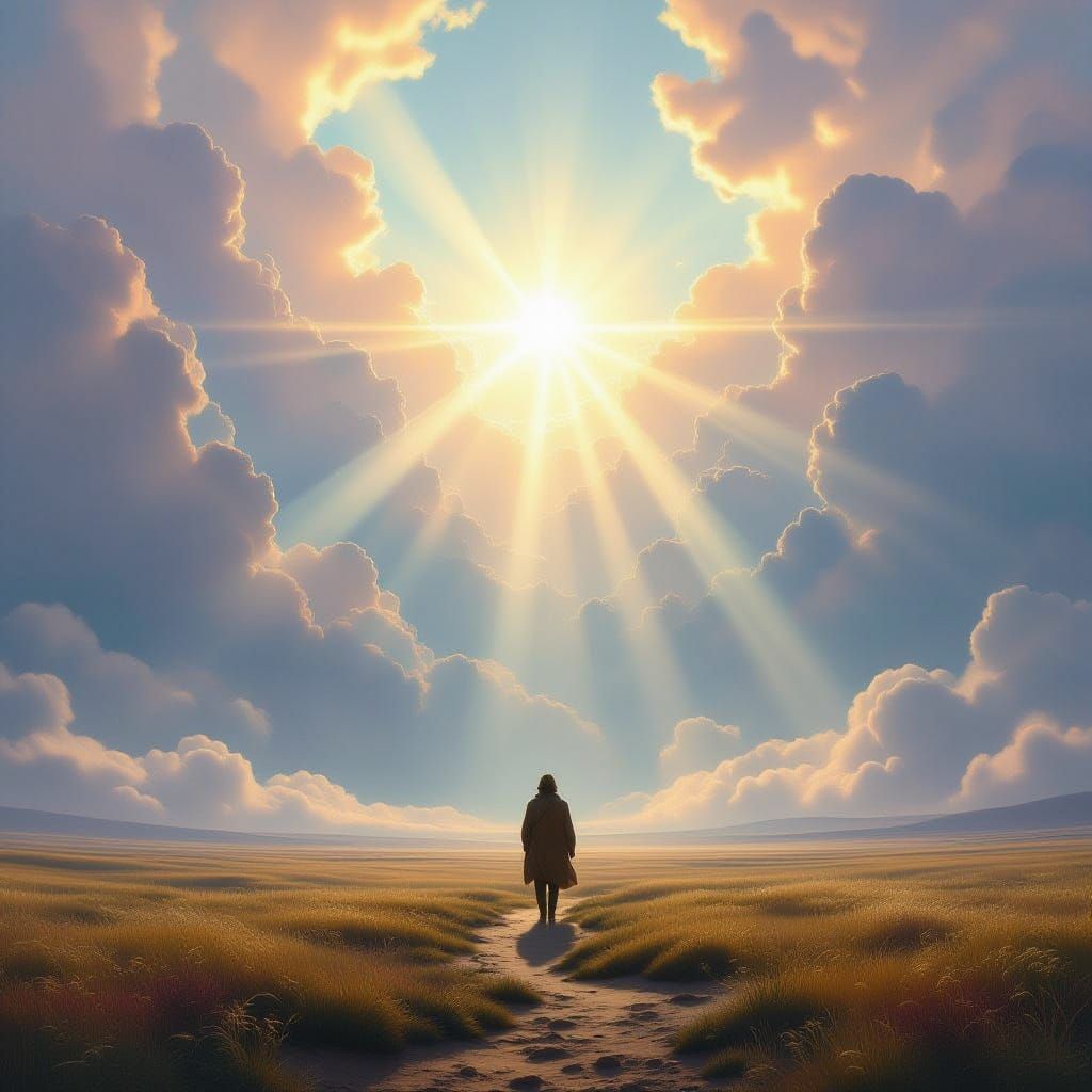 Ethereal Landscape Exploration in Surrealist Digital Paintin...