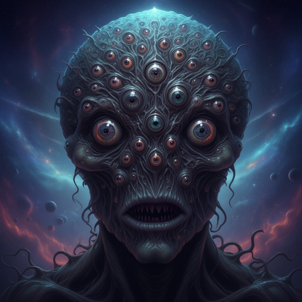 Yog Sothoth With Many Eyes Embodies The Cosmos